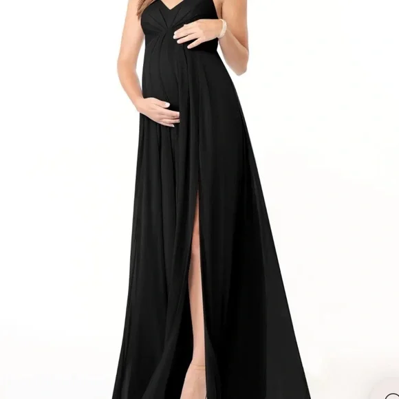 Azazie | Dresses | Azazie Black Annabelle Maternity Bridesmaid Dress |  Poshmark